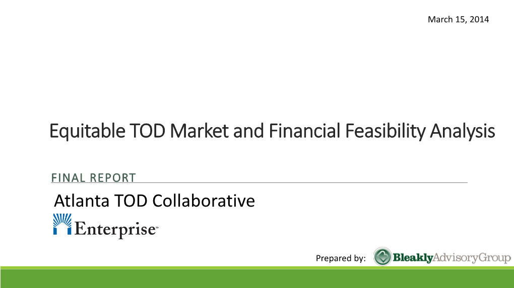 Feasibility of TOD Fund