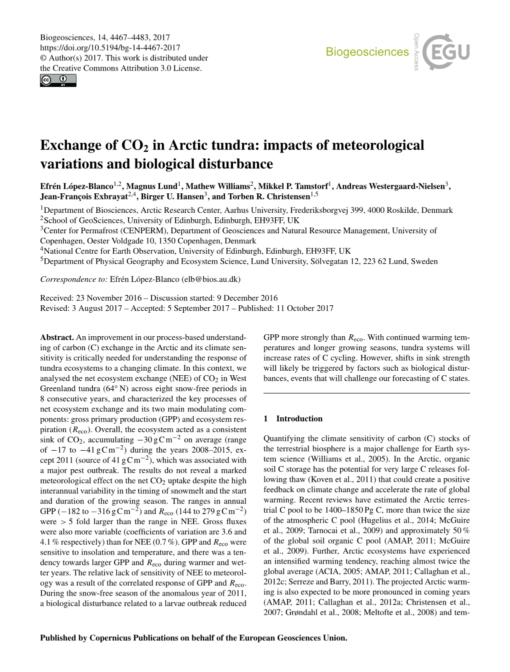 Article Is Available Online Aurela, M., Riutta, T., Laurila, T., Tuovinen, J.-P., Vesala, T., Tuit- At