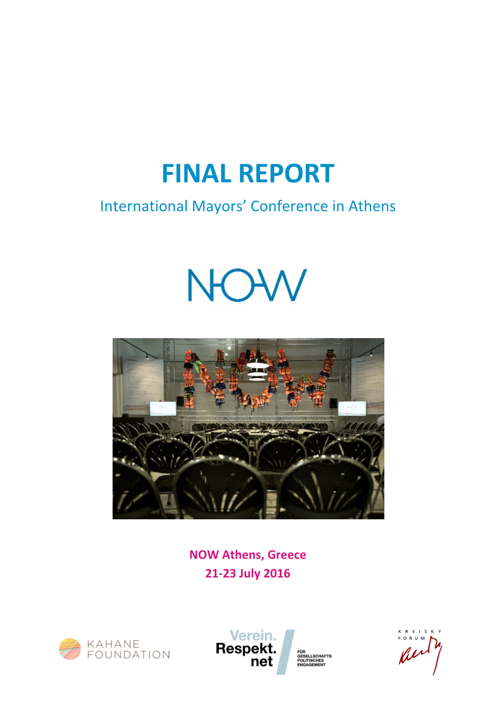 FINAL REPORT International Mayors’ Conference in Athens