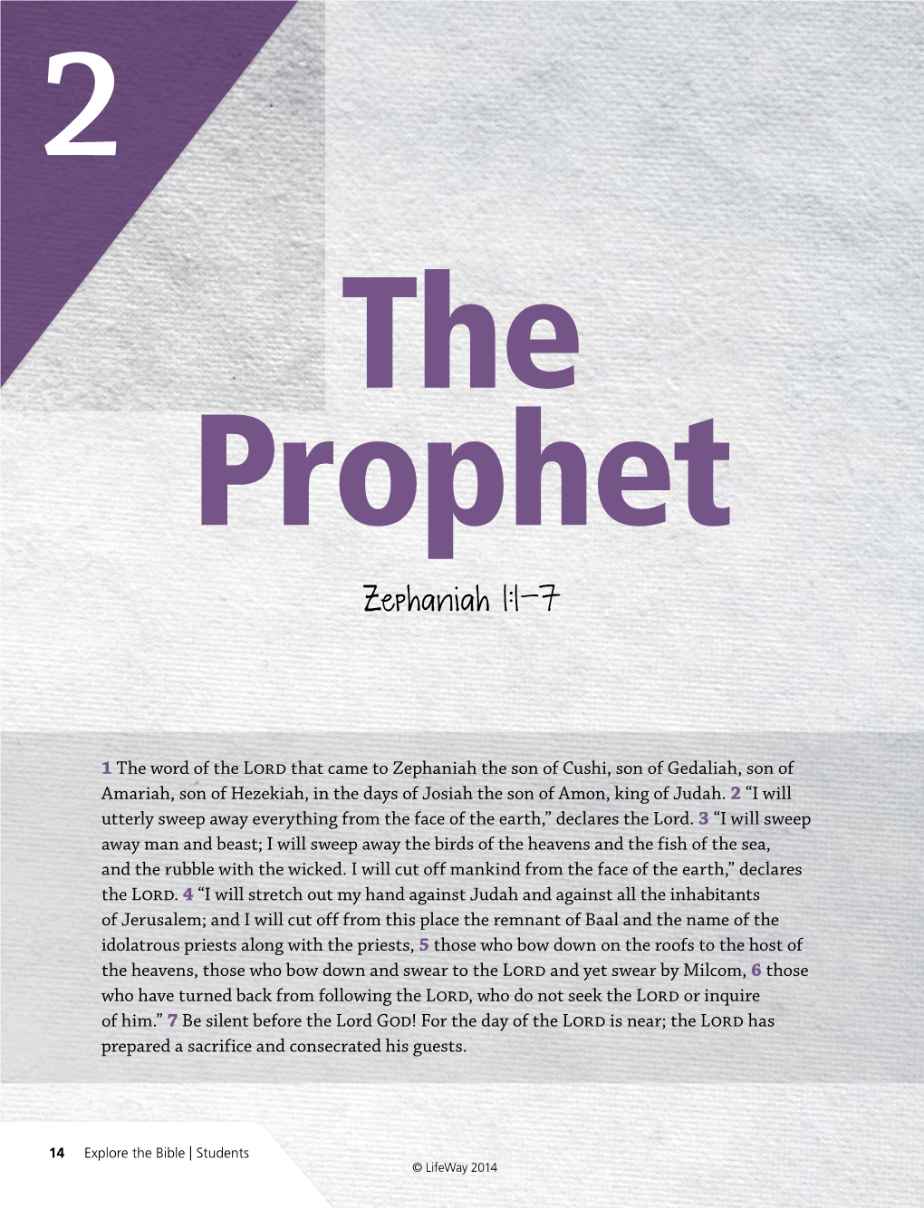 Zephaniah 1:1-7