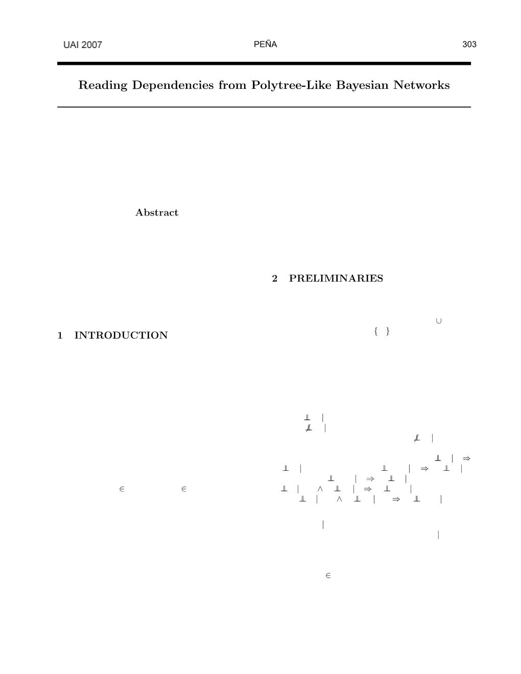 Reading Dependencies from Polytree-Like Bayesian Networks
