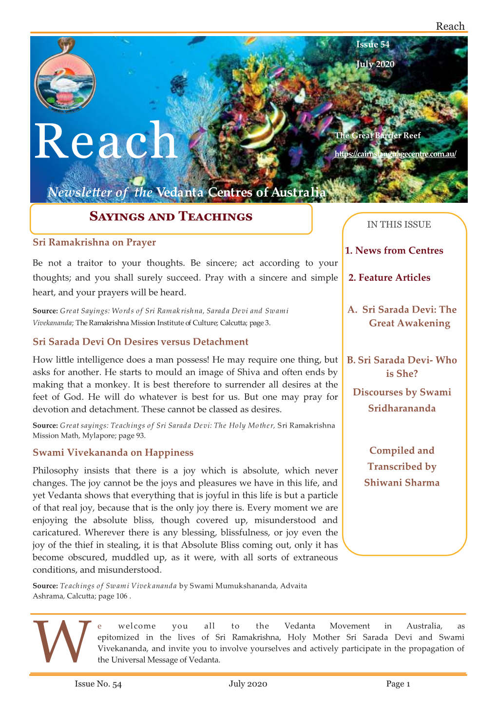 Newsletter Reach Jul 2020