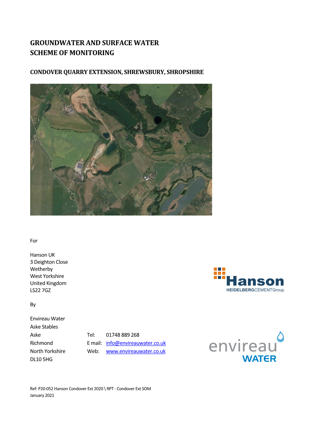 Groundwater and Surface Water Scheme of Monitoring