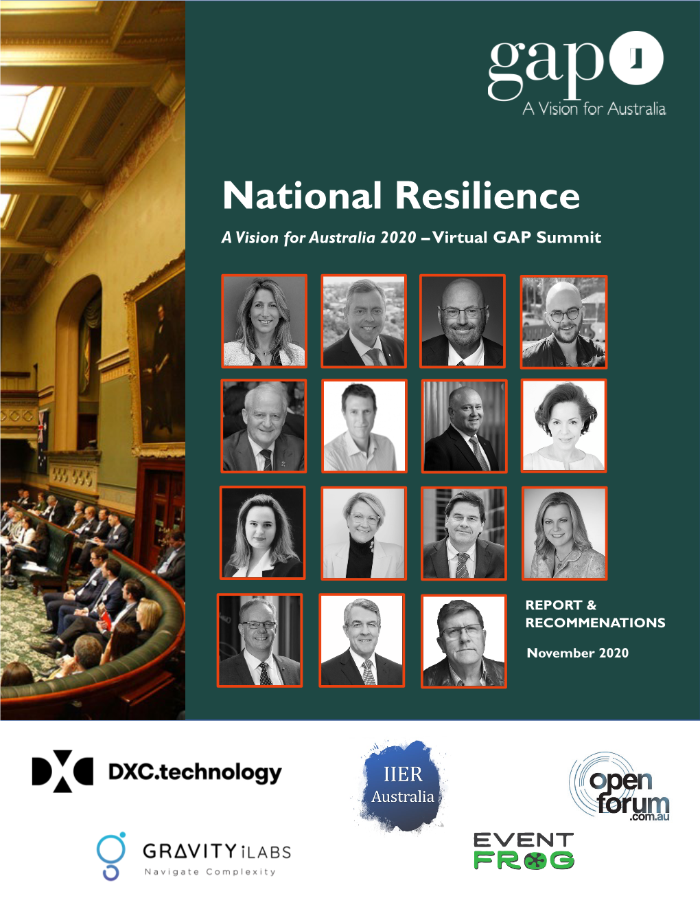 National Resilience a Vision for Australia 2020 –Virtual GAP Summit