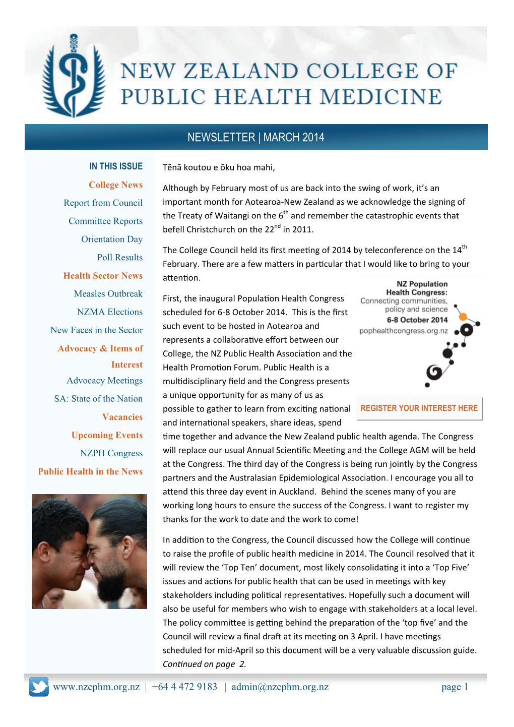 Newsletter | March 2014