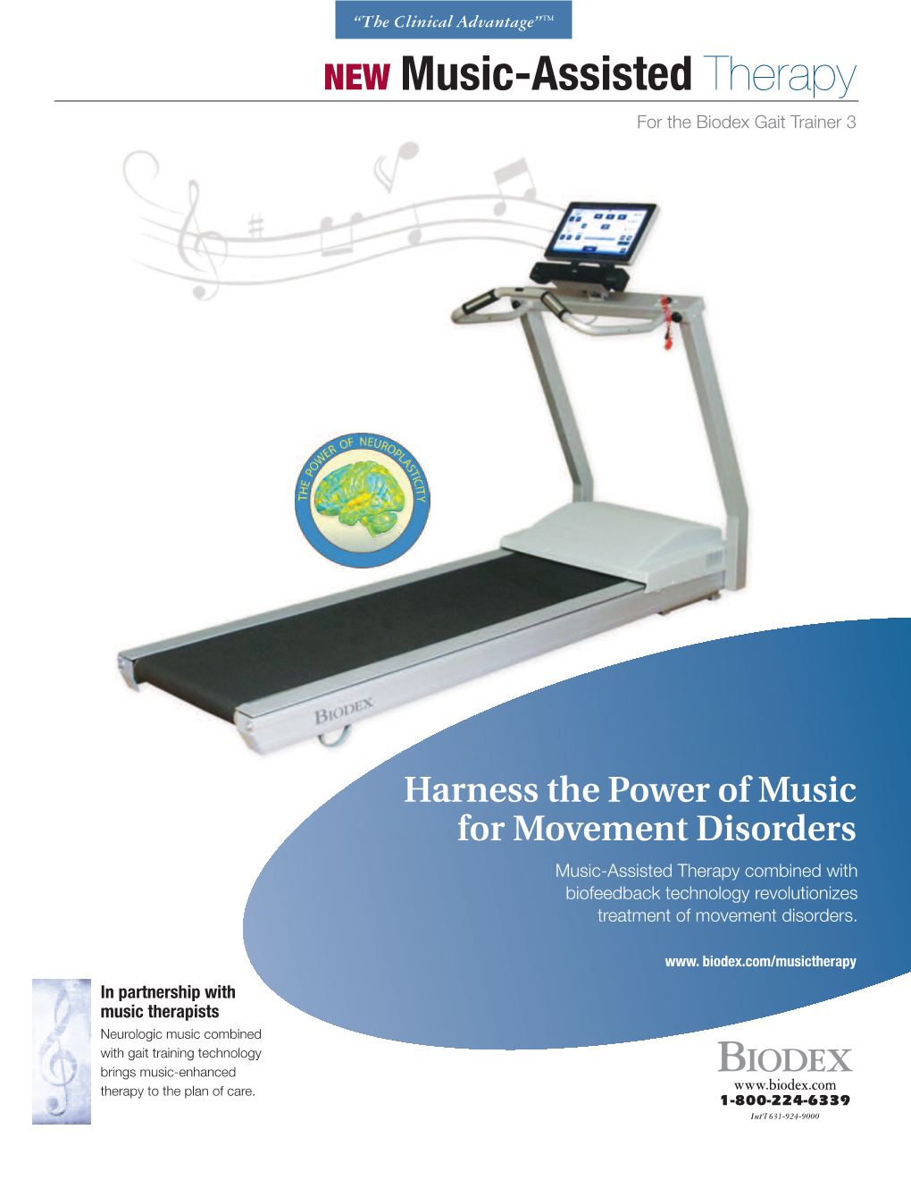 Biodex Music-Assisted Therapy for the Gait Trainer 3