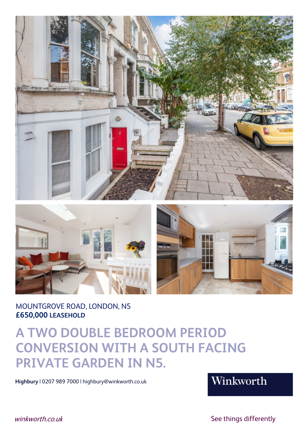 A Two Double Bedroom Period Conversion with a South Facing Private Garden In