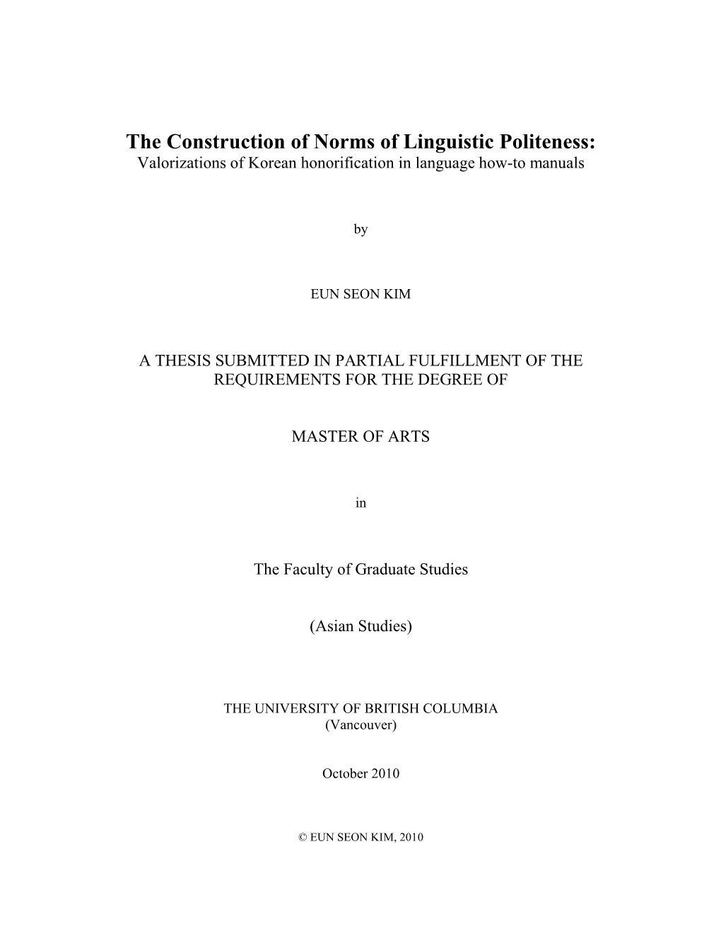 The Construction of Norms of Linguistic Politeness: Valorizations of Korean Honorification in Language How-To Manuals