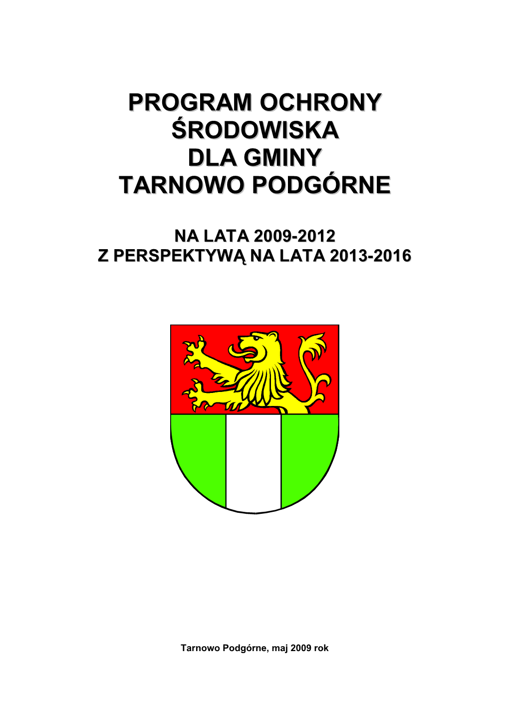 Program Ochrony Środowiska Dla Gminy Tarnowo Podgórne ______