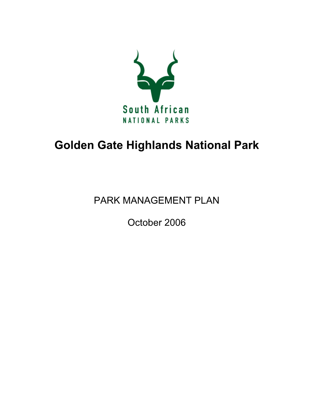 Golden Gate Highlands National Park