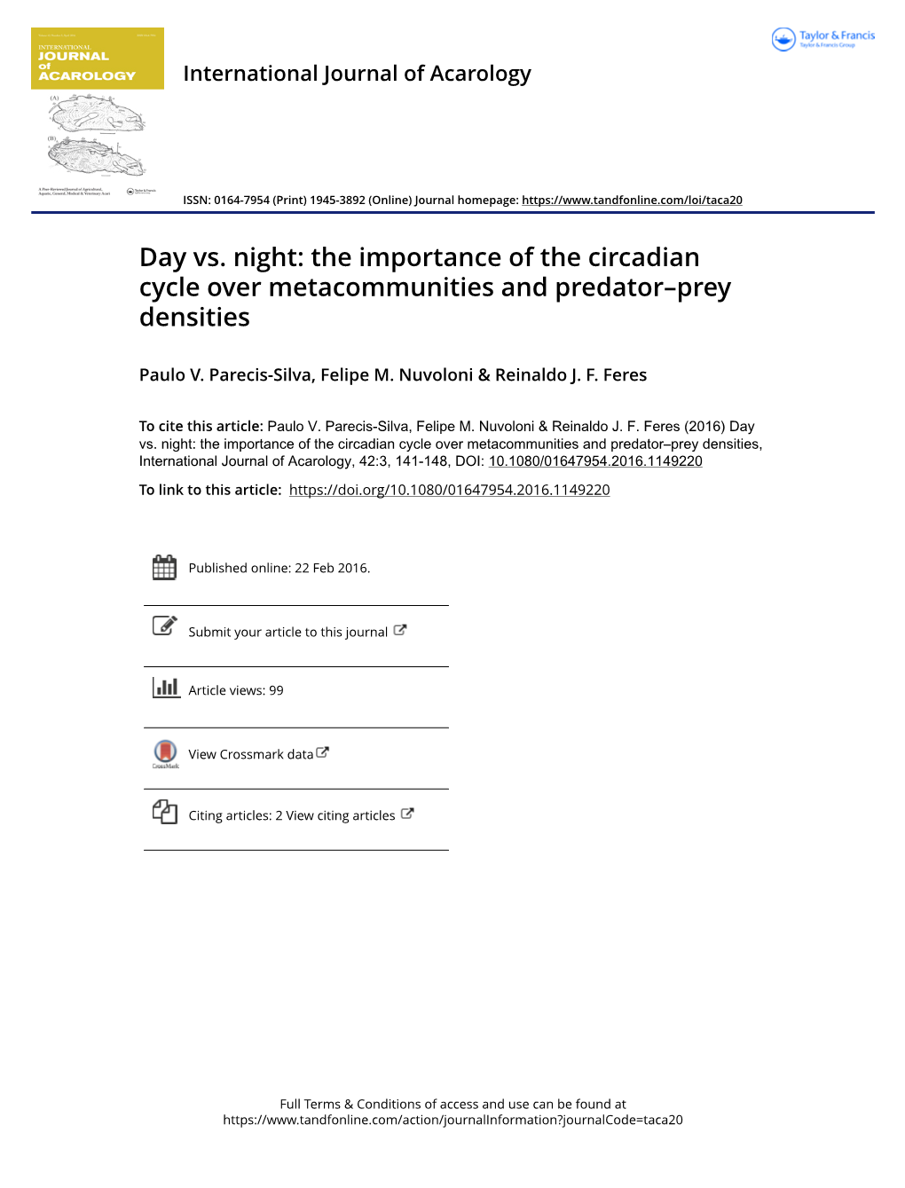 The Importance of the Circadian Cycle Over Metacommunities and Predator–Prey Densities