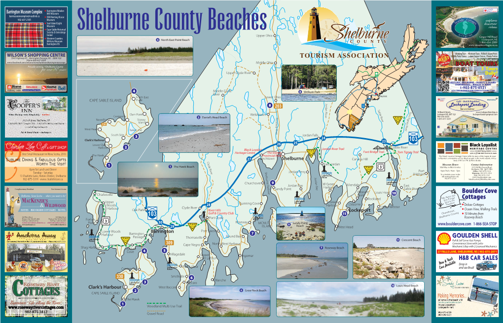 2016 Map Beaches in Shelburne County.Indd