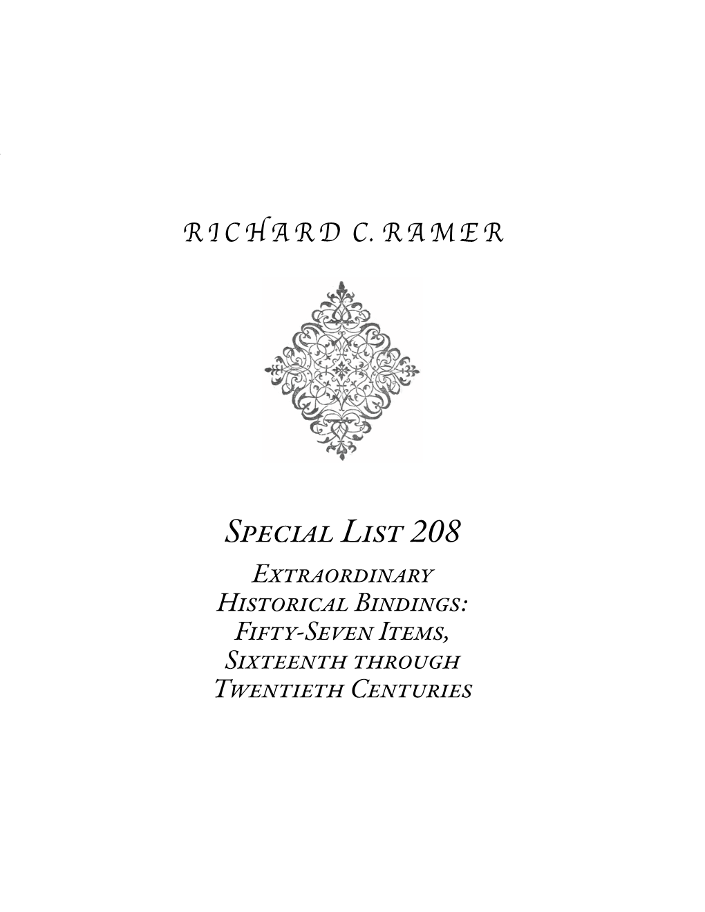 Special List 208 1