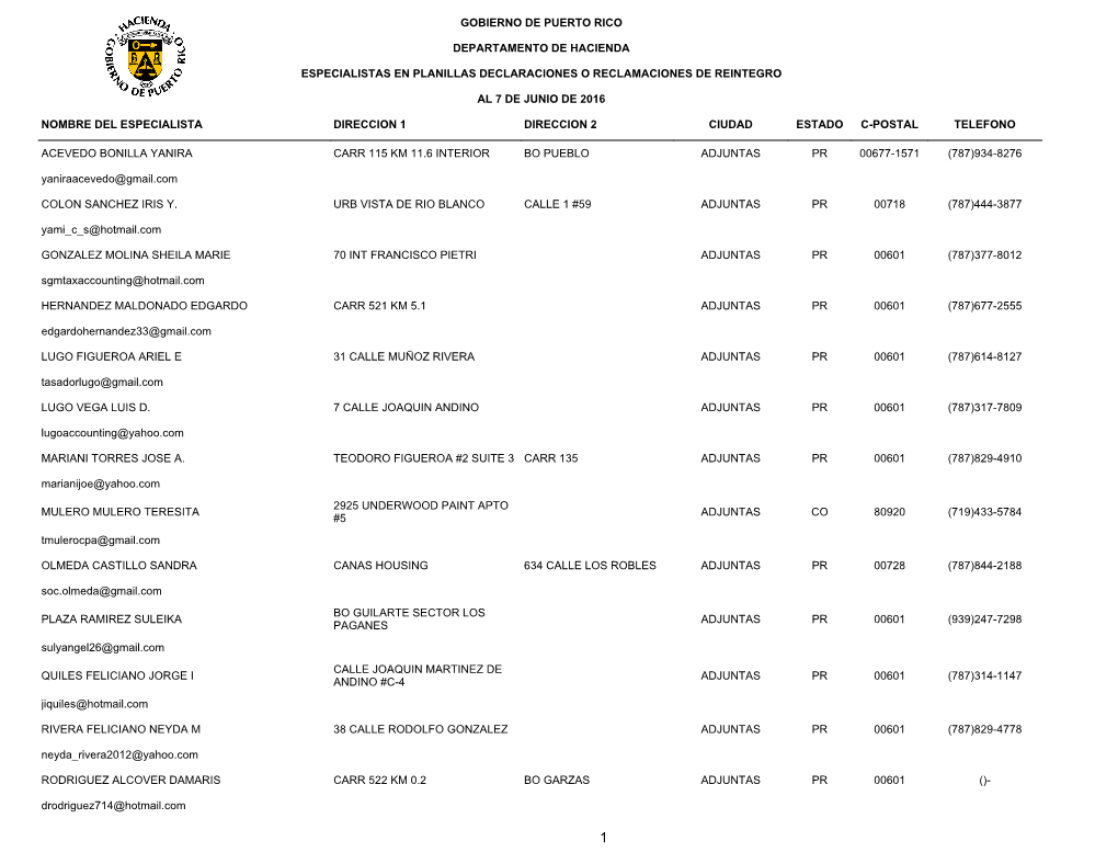 Reporte Especialista 7 Junio 20