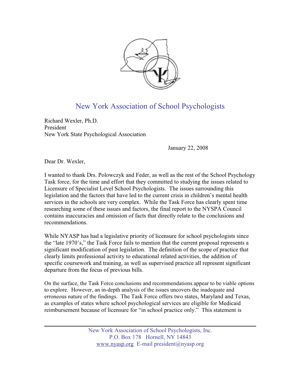 New York Association of School Psychologists