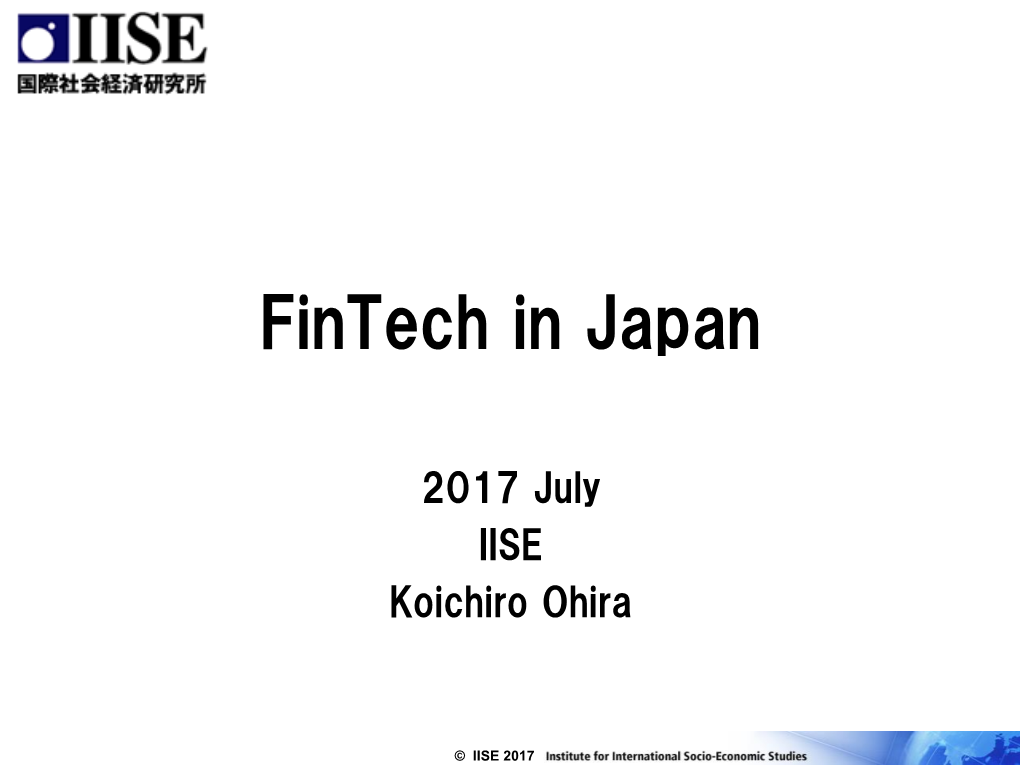 Fintech in Japan