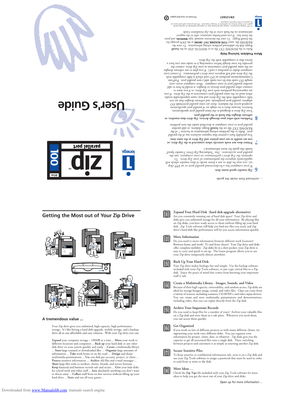 Iomega Zip Tools Windows Group Or to the README.TXT File on the Install Floppy Diskette