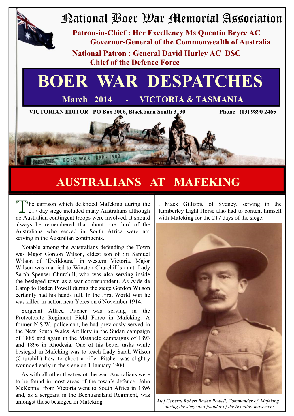 Victorian NBWMA NEWSLETTER March 2014