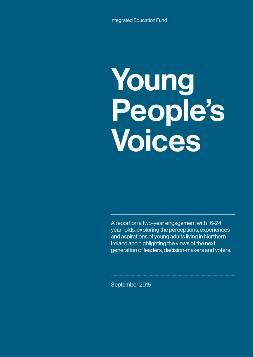 Young People's Voices Report