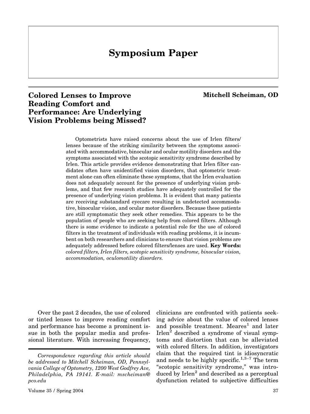 Symposium Paper