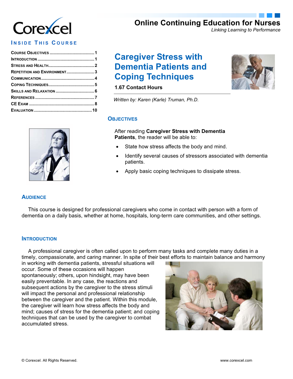Caregiver Stress with Dementia Patients and Coping Techniques
