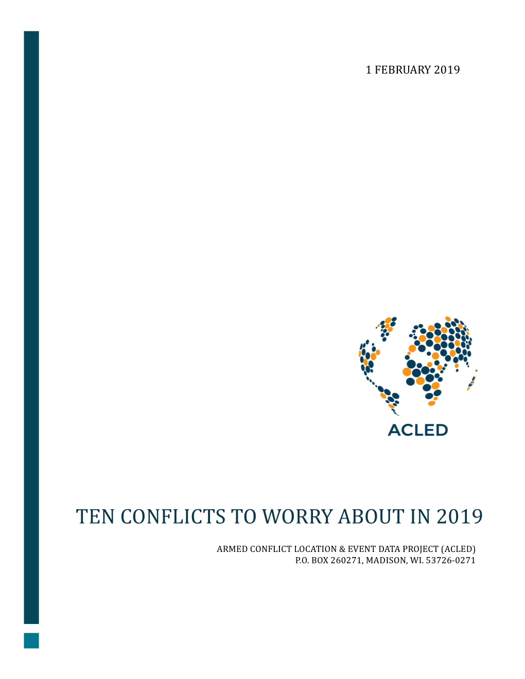 Ten Conflicts to Worry About in 2019