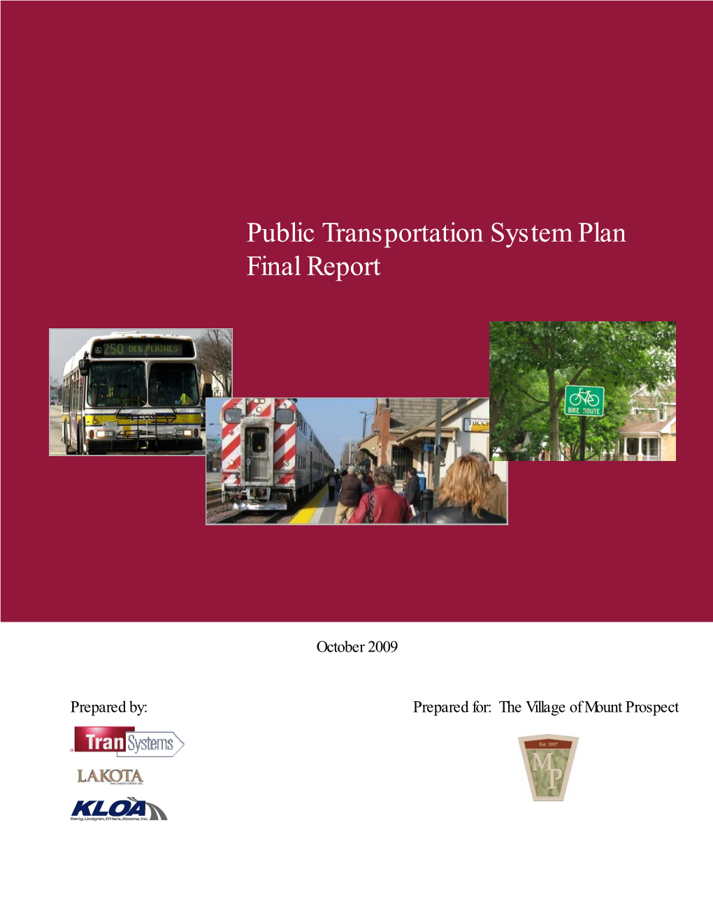 Public Transportation System Plan Final Report