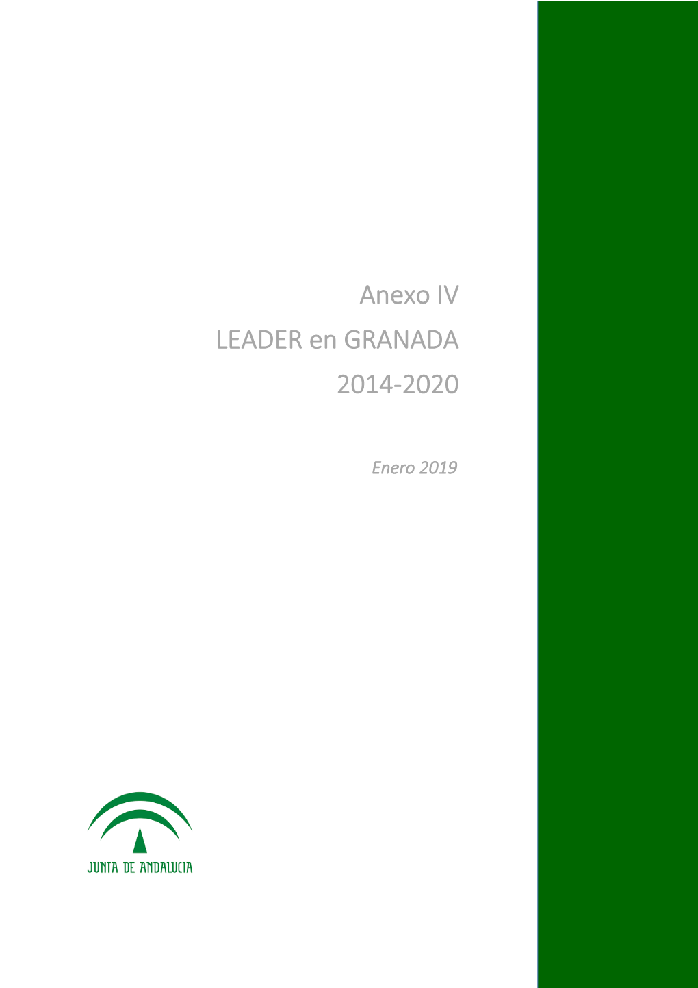 Anexo IV LEADER En GRANADA 2014-2020