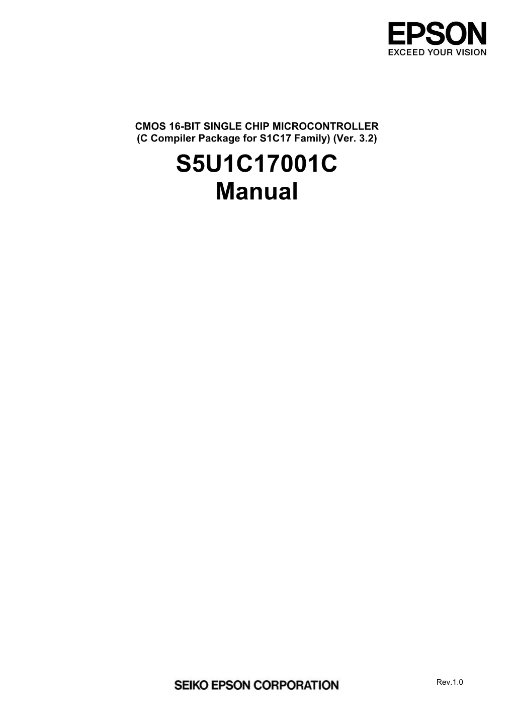 S5U1C17001C Manual