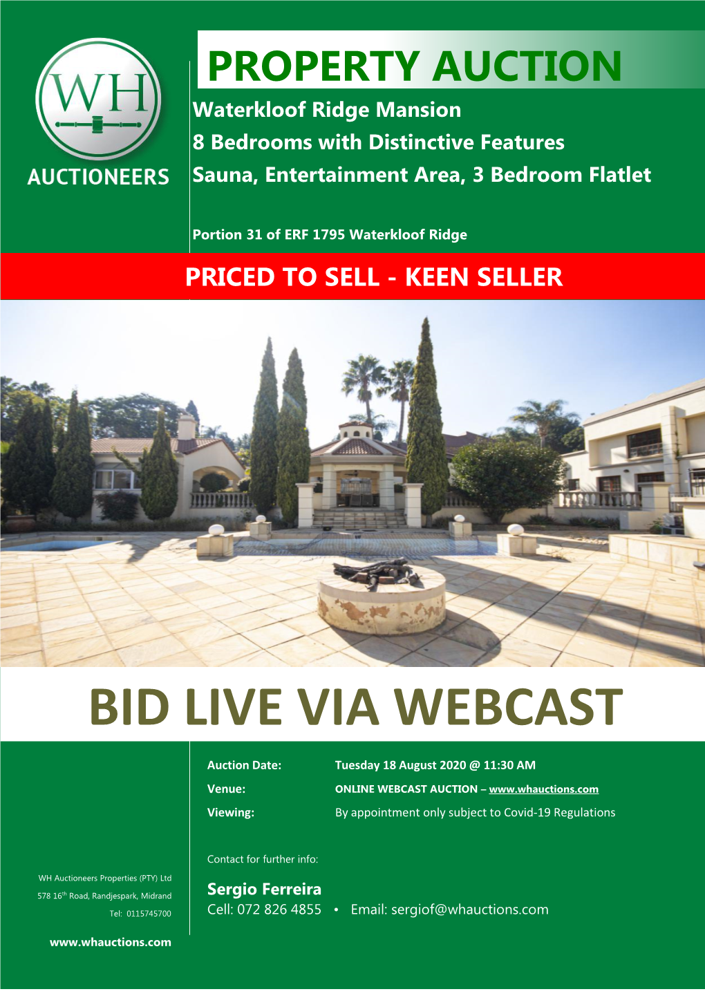 Waterkloof Ridge Auction