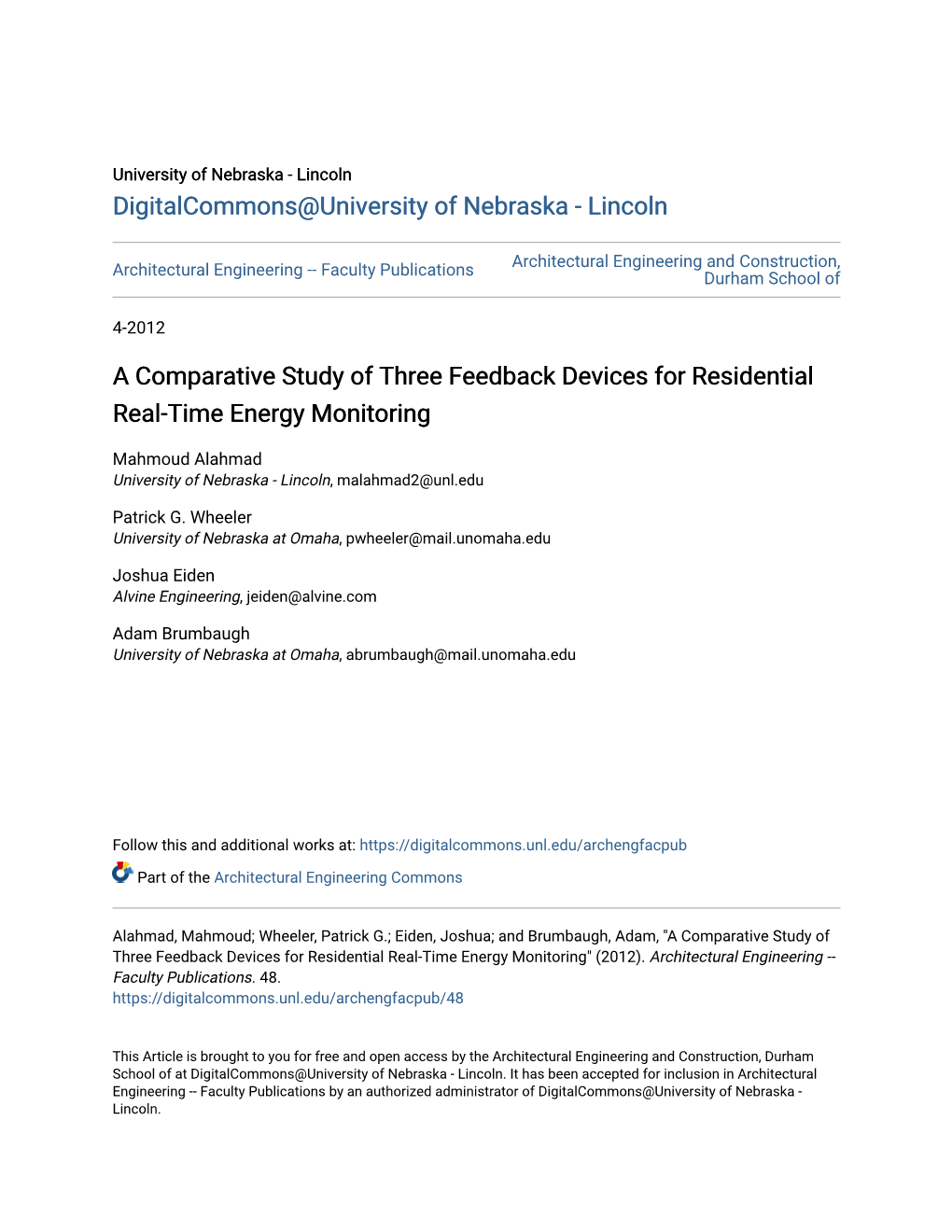 A Comparative Study of Three Feedback Devices for Residential Real-Time Energy Monitoring