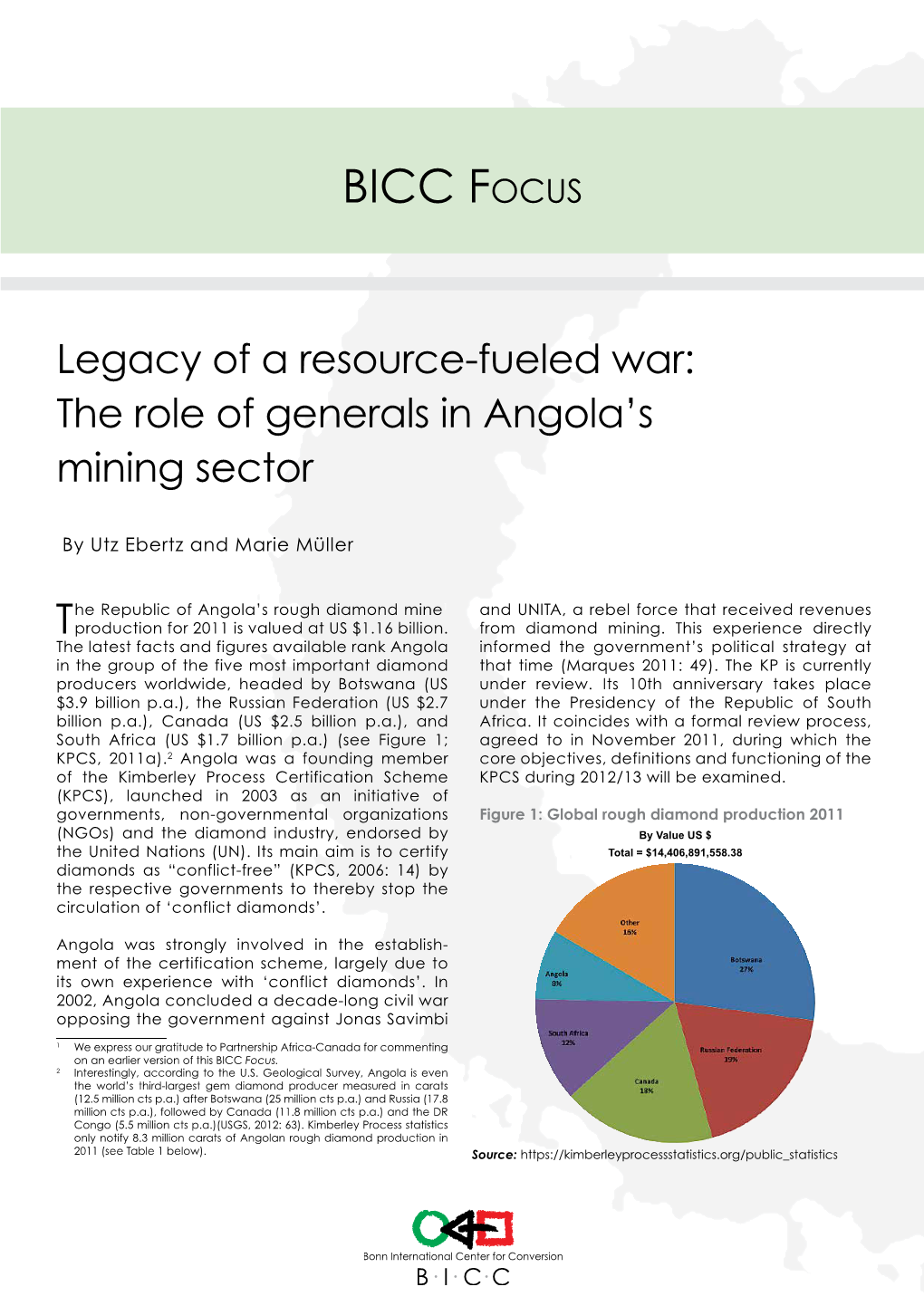 Legacy of a Resource-Fueled War: the Role of Generals in Angola's Mining Sector