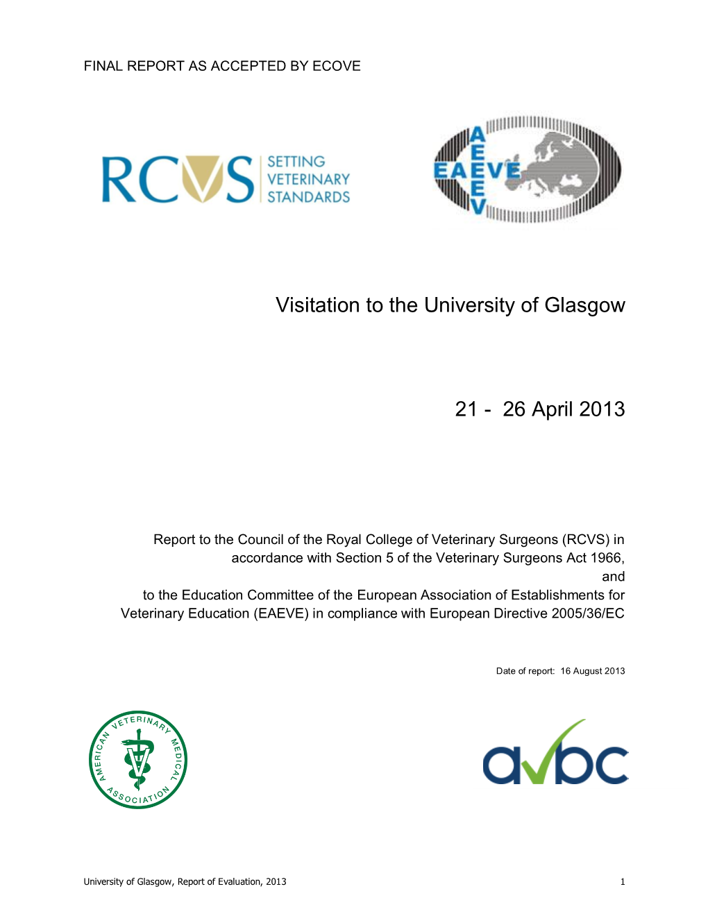 Visitation to the University of Glasgow 21