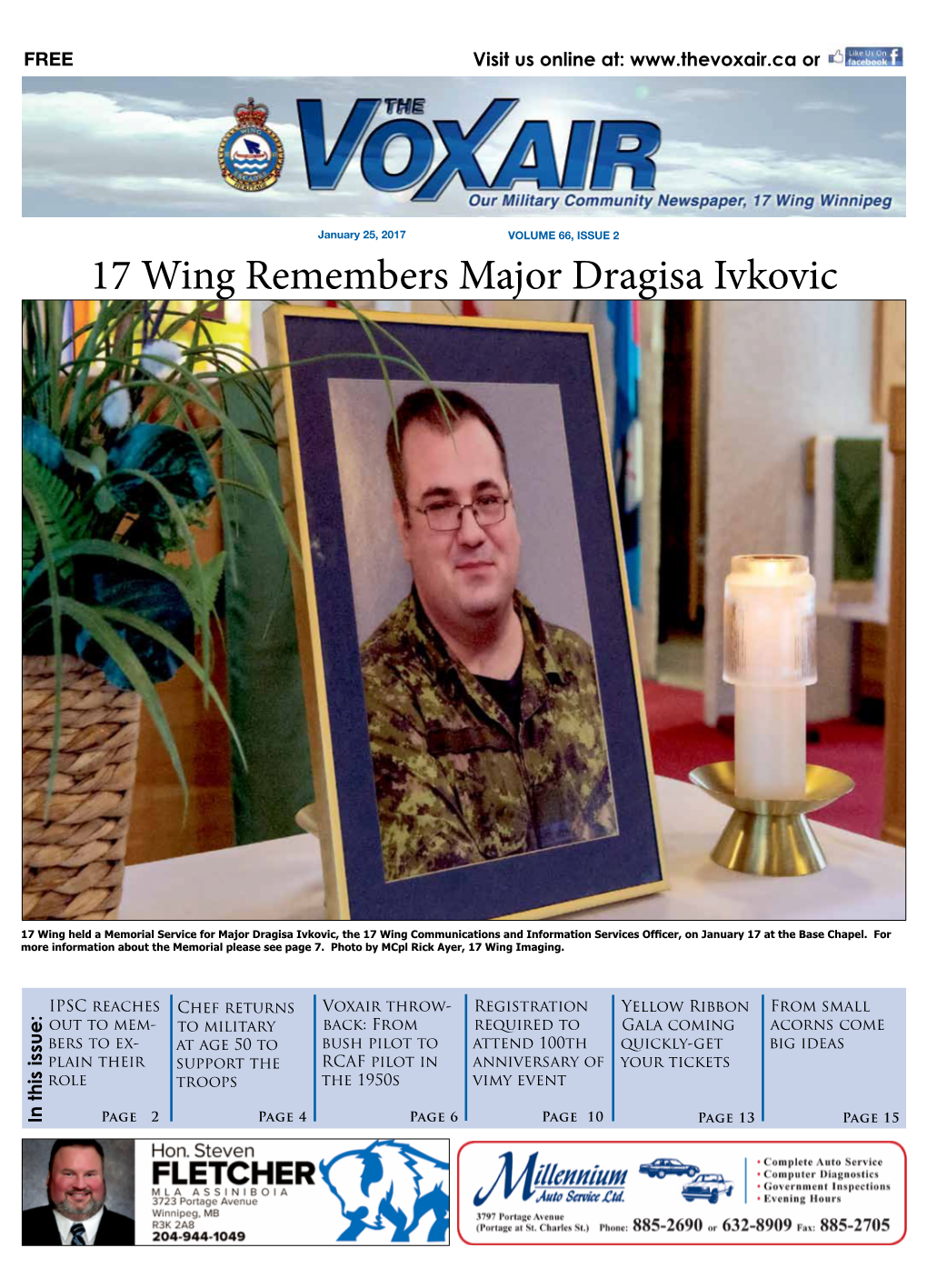 17 Wing Remembers Major Dragisa Ivkovic