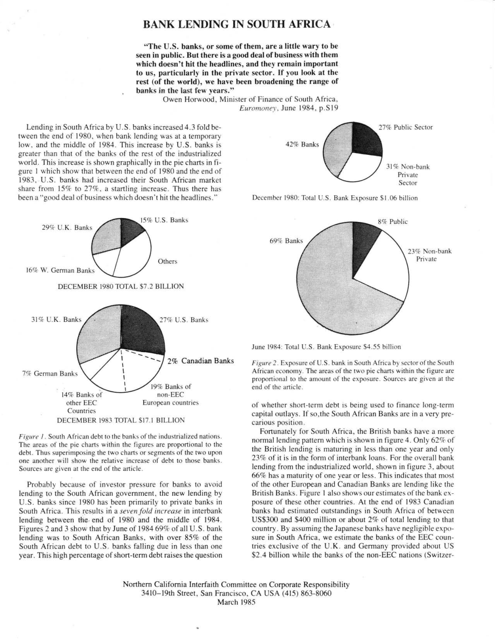 Bank Lending in South Africa