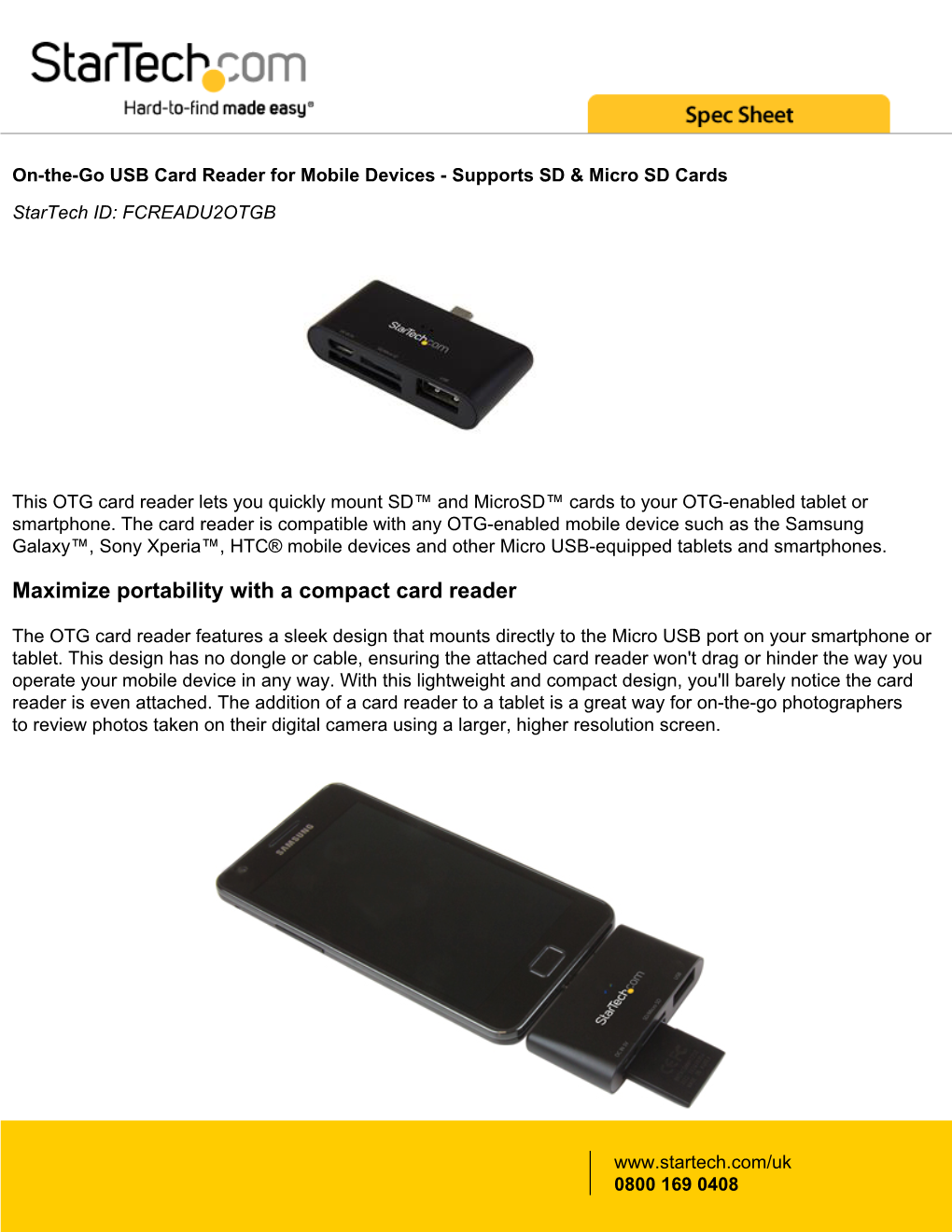 Maximize Portability with a Compact Card Reader
