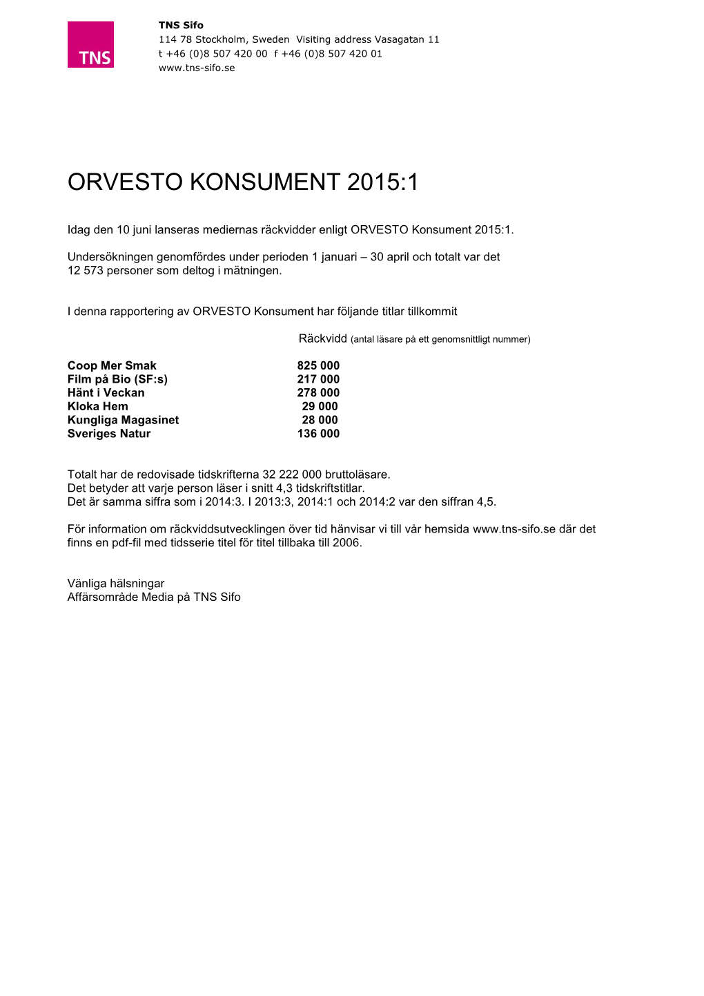 Orvesto Konsument 2015:1