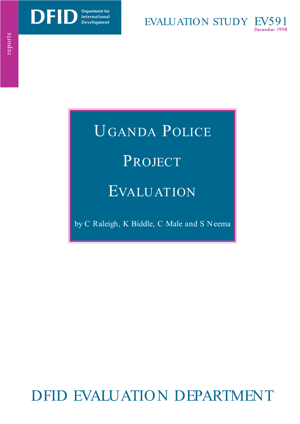 Uganda Police Project Evaluation