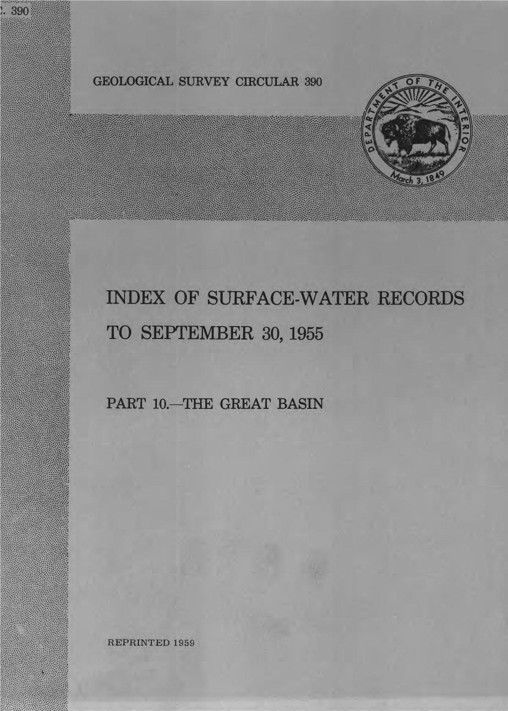 Of Surface-Water Records to September 30,1955