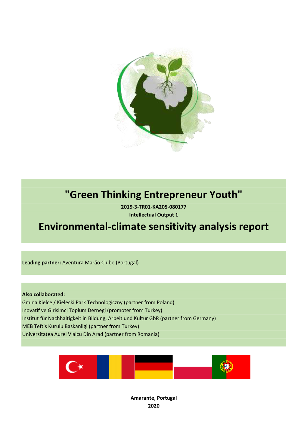 Intellectual Output 1 (IO1) | Environmental-Climate Sensitivity Analysis Reports - 3