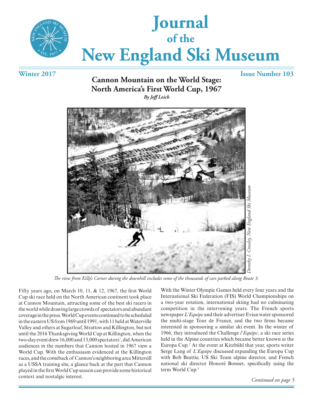 Journal New England Ski Museum