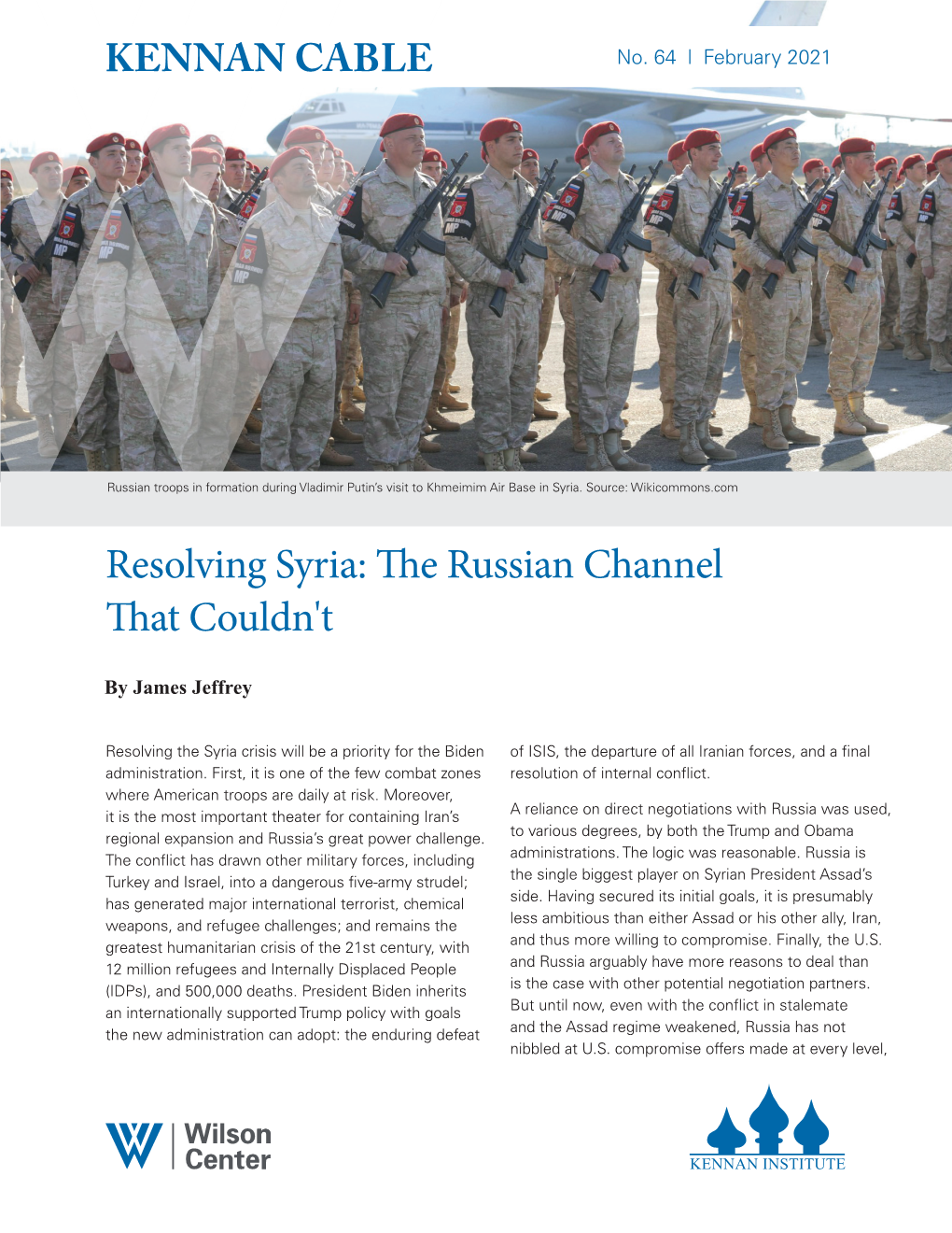 Resolving Syria: the Russian Channel That Couldn't