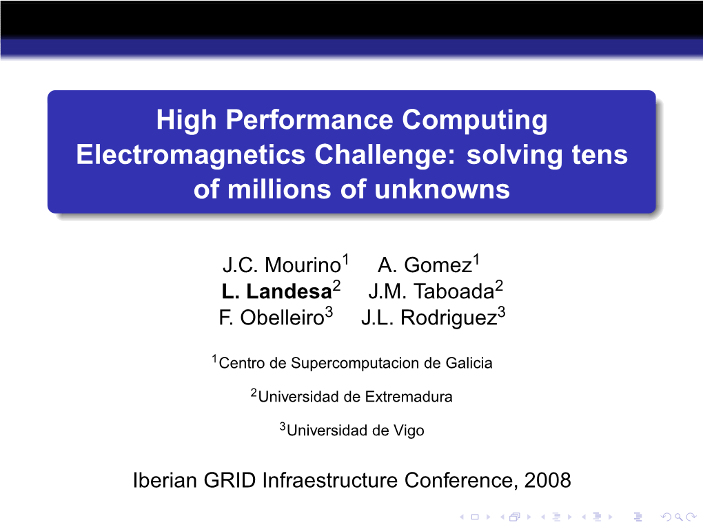 High Performance Computing Electromagnetics Challenge: Solving Tens of Millions of Unknowns