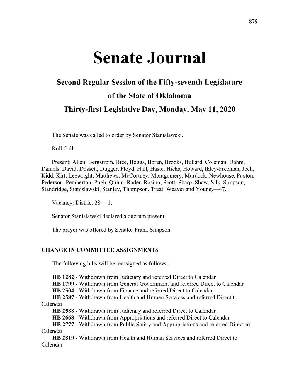 Senate Journal