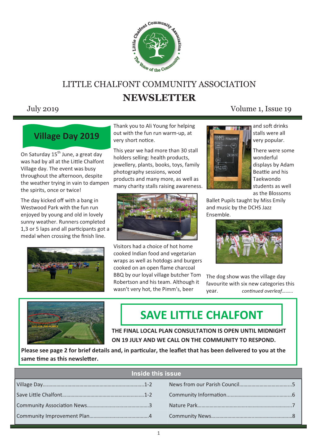 Save Little Chalfont the Final Local Plan Consultation Is Open Until Midnight on 19 July and We Call on the Community to Respond