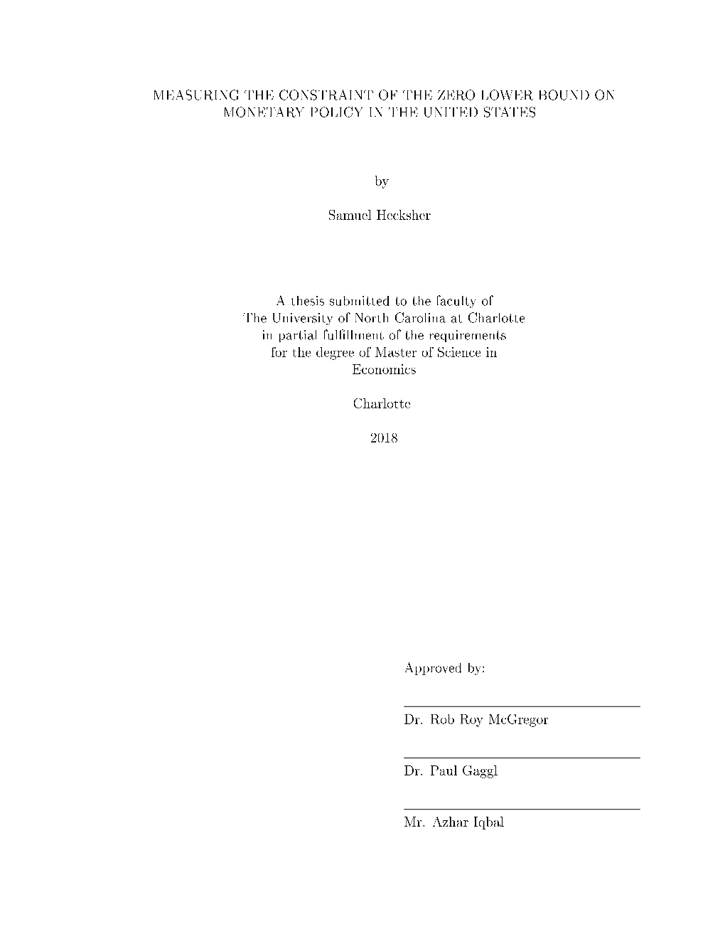 Measuring the Constraint of the Zero Lower Bound on Monetary Policy in the United States