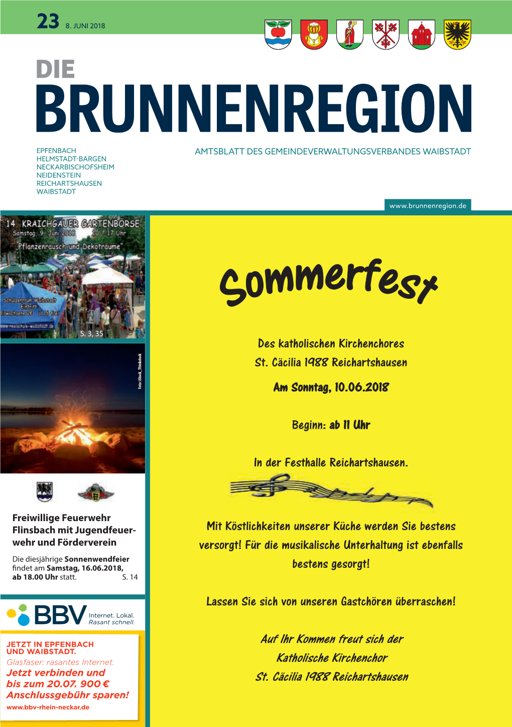 Mitteilungsblatt Brunnenregion 2018 KW23
