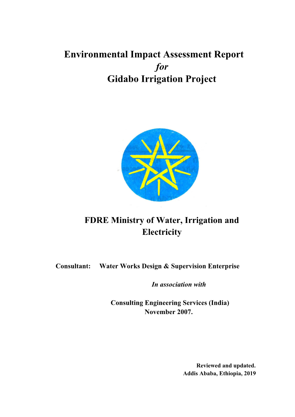 Environmental Impact Assessment Report for Gidabo Irrigation Project