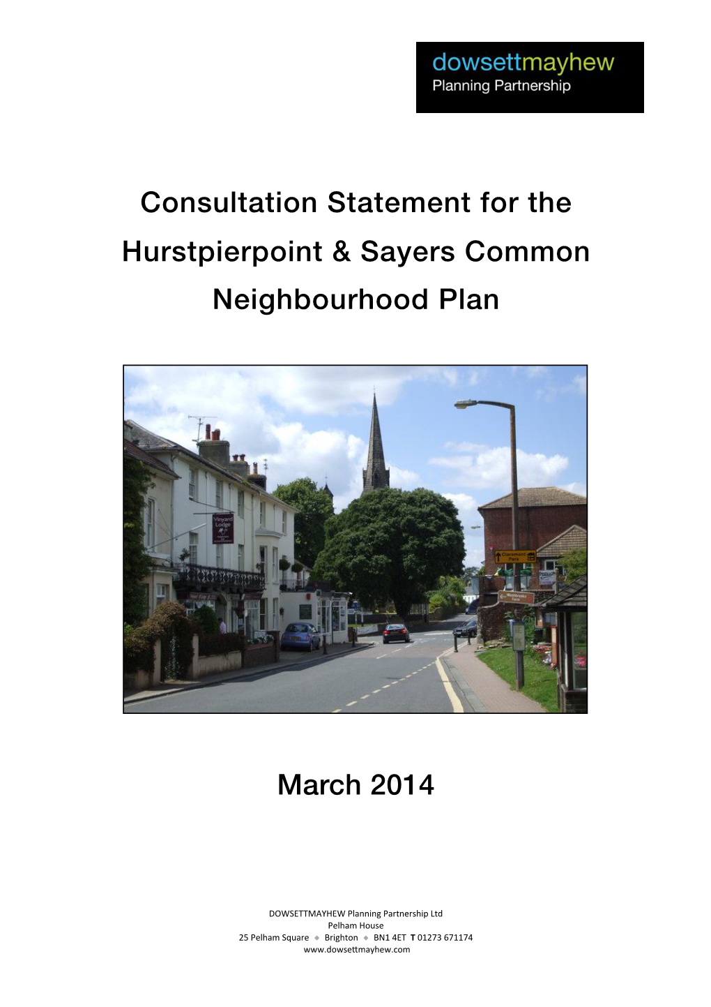 P 2031 Consultation Statement Submission Version 040314