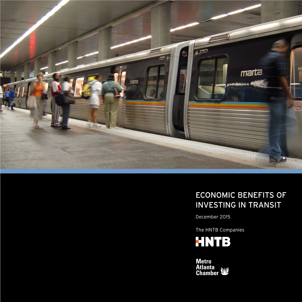 Economic Benefits of Investing in Transit Report